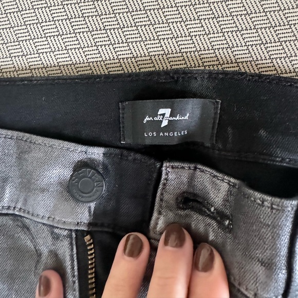7 For All Mankind Silver Pants - Picture 4 of 6